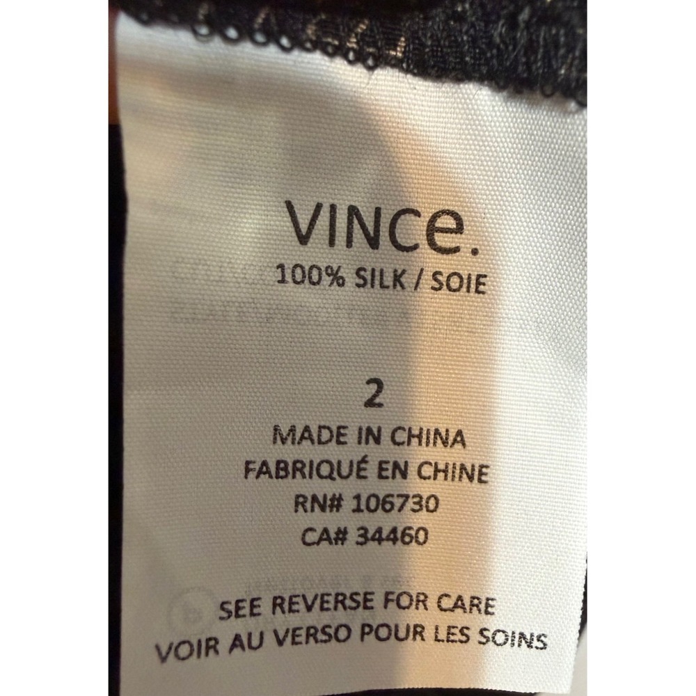 Vince Silk Tunic Dress Womens Size 2 Quiet Luxury Old Money Minimalist Chic - Picture 5 of 7